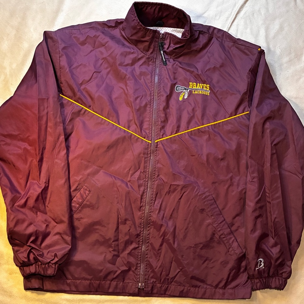 LaCrosse Maroon Windbreaker Jacket